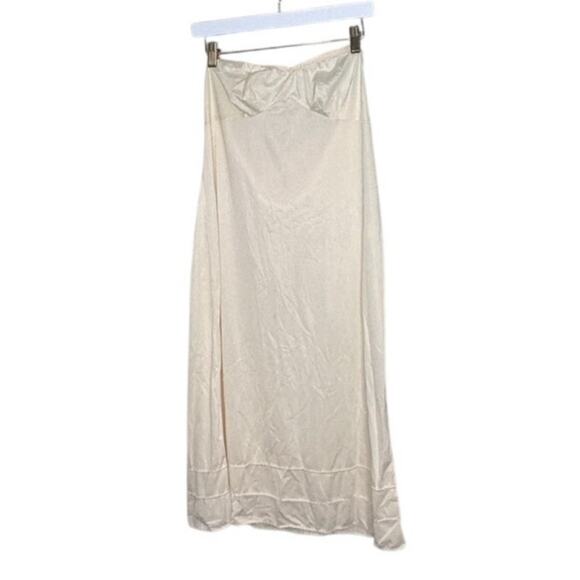 VINTAGE Wonder Maid Women's strapless full slip ivory made in USA size 38 - Picture 6 of 6